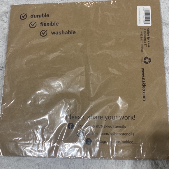 95. Reusable plastic stencil NWT - Picture 4 of 4